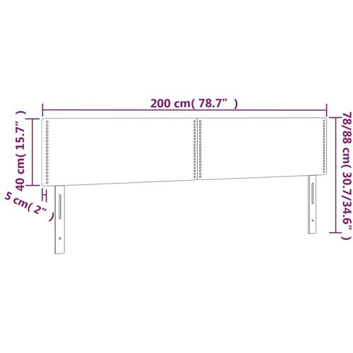  Uzglavlja 2 kom crna 100x5x78/88 cm od umjetne kože Slike