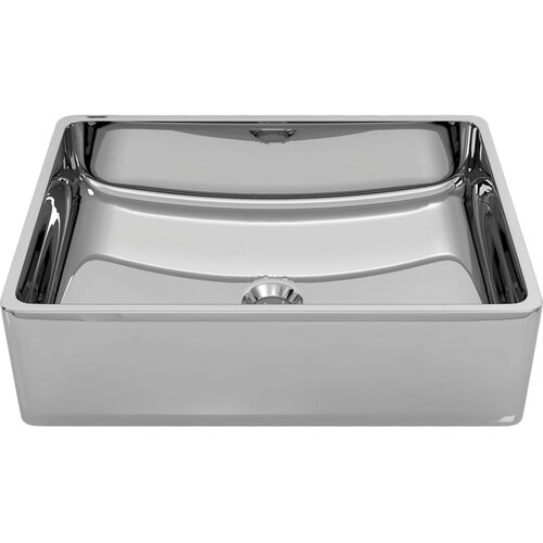 Maison Chic Umivalnik - Kopalna umivalnik - Lavabo keramičen 41x30x12 cm srebrn, (21684813) Slike