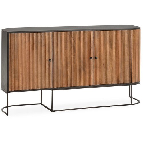 MOME Komoda od masivnog manga u prirodnoj boji 165x90x40 cm Curve &amp;ndash; Slike