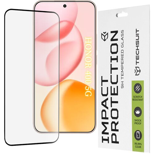 Techsuit 111D Full Cover / Full Glue Glass za Honor 400 Slike