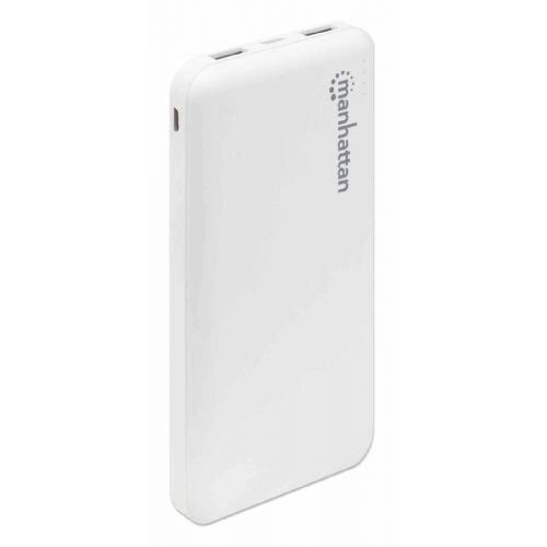 Manhattan powerbank 10000mAh,USB-C,microUSB-A,bije 406277 Slike
