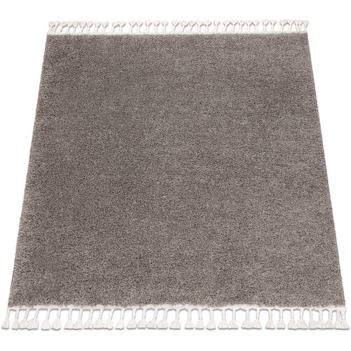 RugsX Preproge Preproga BERBER square 9000 rjava Čopki berbery 160x160 cm Kostanjeva Cene