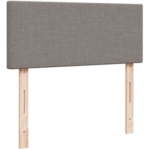 vidaXL Box spring postelja z vzmetnico taupe 120x200 cm blago, (21292086) Cene