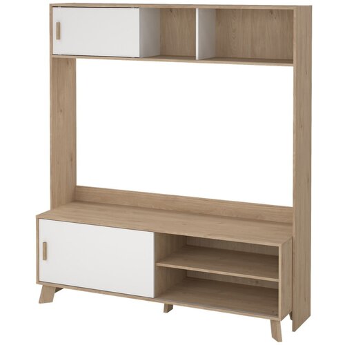 Tvilum Bel/v naravni barvi TV komplet v hrastovem dekorju 159x181x48 cm Ikast &amp;ndash; Slike