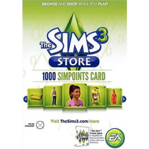 Sims 3 website The Sims 3 - 1,000 Simpoints Key GLOBAL Cene