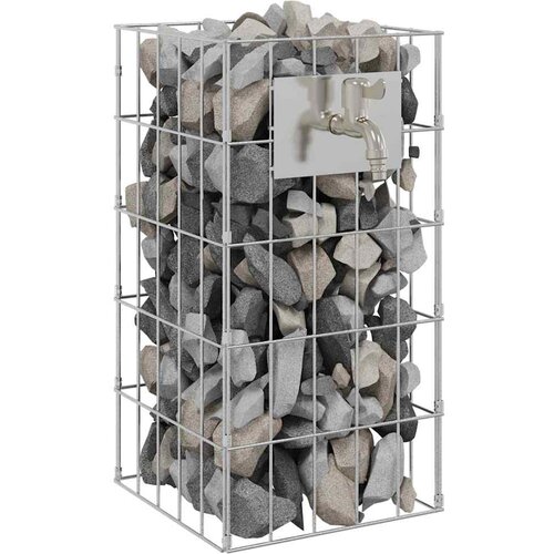  Gabionska slavina Srebrno 26 x 25 x 50 cm Nehrđajući čelik Slike