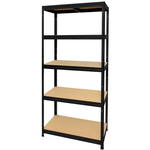 Metalni futur plus 350 (d x &amp;scaron; x v: 45 x 90 x 180 cm, broj polica: 5 kom., crne boje) Slike