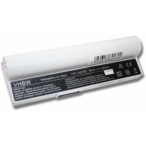 VHBW Baterija za Asus Eee PC 900A / 900HA / 900HD, bela, 4400 mAh