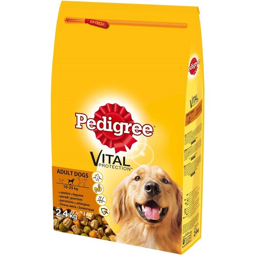 Pedigree dog adult all briketi zivina&povrce 2.6 kg Slike