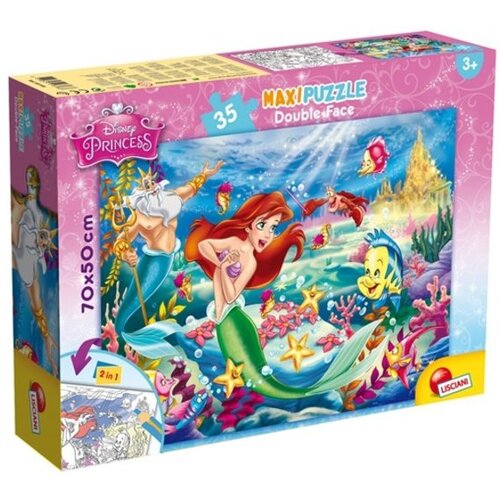 Lisciani slagalica mala sirena 2u1 složi i oboji 35pcs maxi 48168 Cene