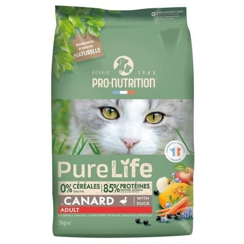 Pro Nutrition pure life cat hrana za mačke - pačetina 2kg Slike