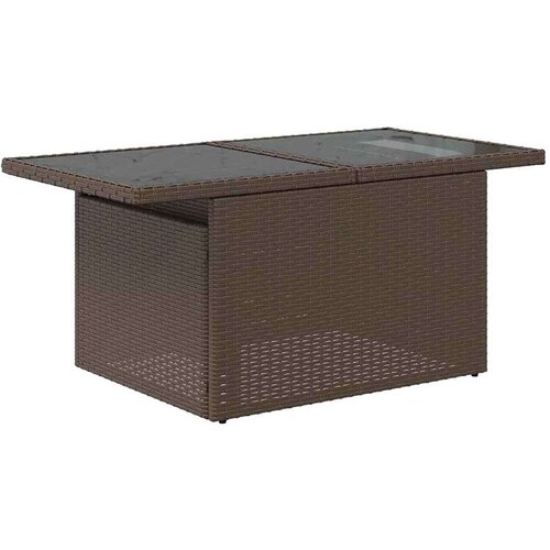 vidaXL 9-dijelni set vrtnih sofa s jastucima poliratan smeđi Cijene