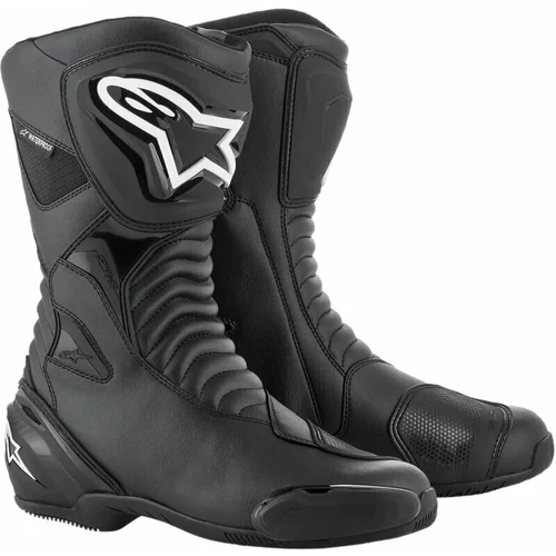 Alpinestars SMX S Waterproof Boots Black/Black 46 Motoristični čevlji