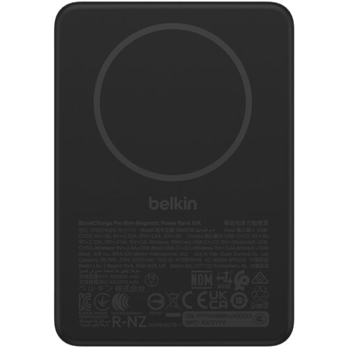 Belkin BoostCharge Slim 10000mAH mag.PB /15W Qi2 black BPD018hqBK Cijene