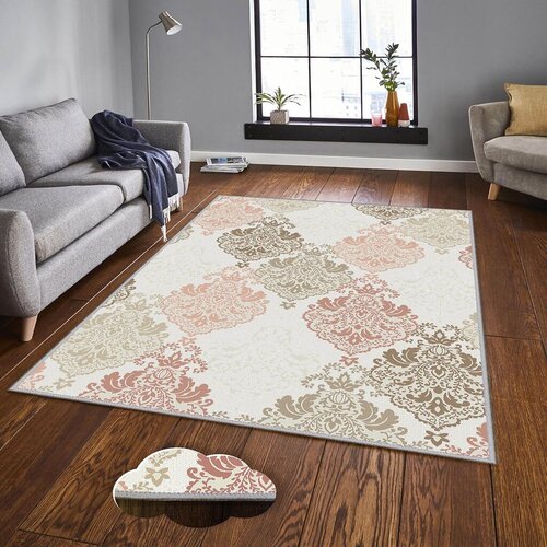 Conceptum Hypnose Tepih Eexfab1141, Pravougaoni, 100 x 200 cm, Krem-roze Cene