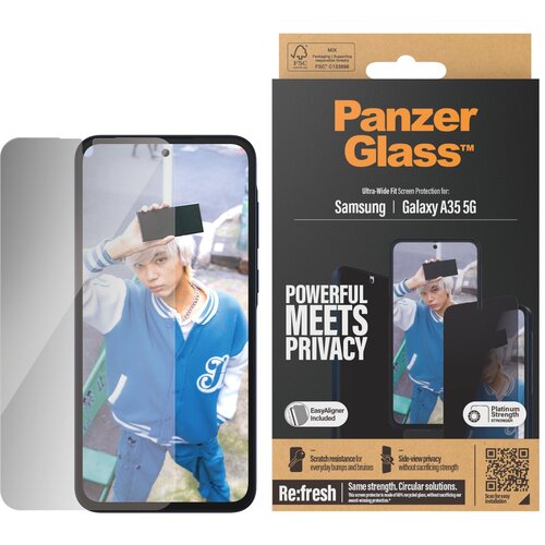 PanzerGlass Privacy UWF za&amp;scaron;čitno steklo za telefon SAMSUNG GALAXY A35 5G, (21067354) Slike