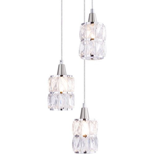 Globo 15760-3 - Kristalni luster na sajli WOLLI 3xE14/40W/230V Slike