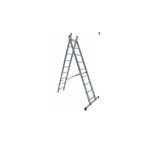 Elkop dvodelne aluminijumske merdevine 2x9 - 4m Slike