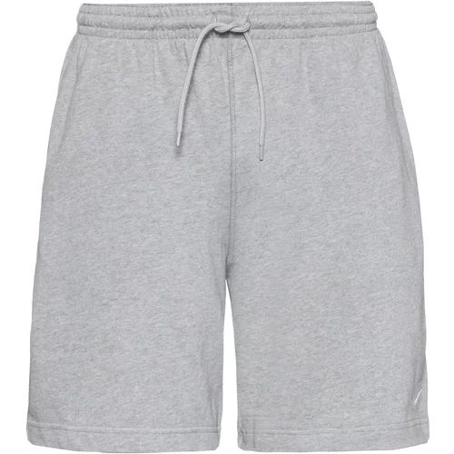 Nike Sportswear Športne hlače 'Club' pegasto siva / bela