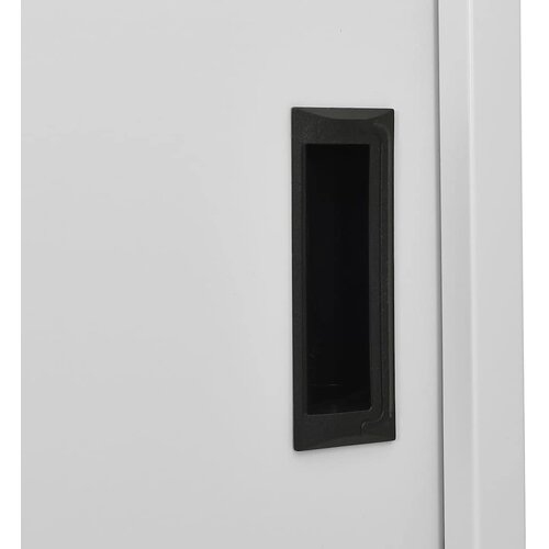  Uredski ormarić s kliznim vratima svjetlosivi 90x40x180cm čelik Siva Slike