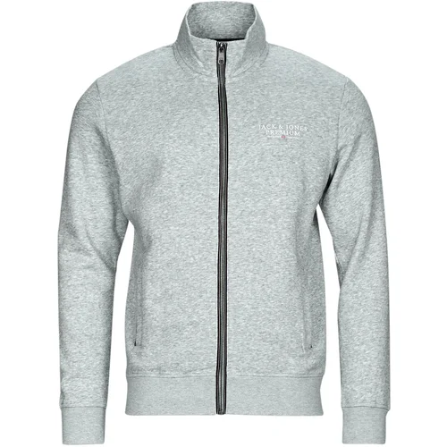 Jack & Jones JPRBLUARCHIE SWEAT ZIP HIGH NECK Siva