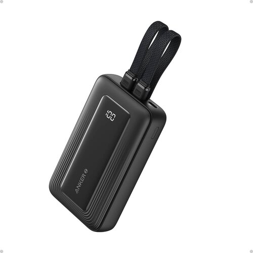 Anker Zolo Powerbank 10000 mAh, 30W z vgrajenima kabloma USB-C + Lightning, črn Cene