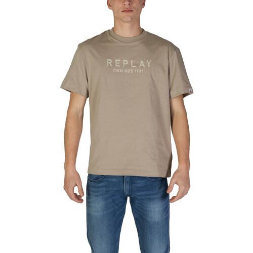 Replay Polo majice dolgi rokavi M3019.000.22662 Bež Slike