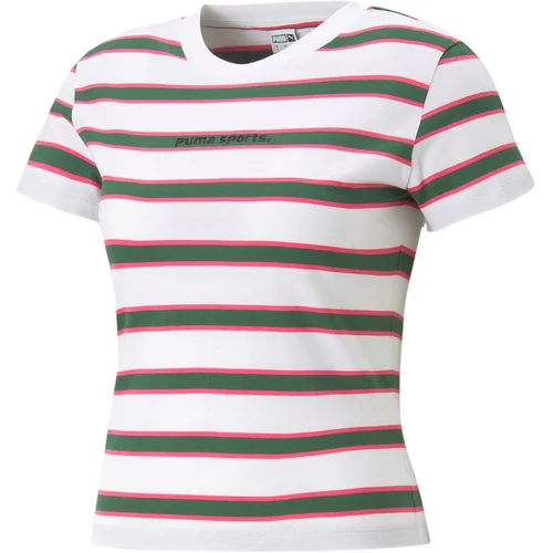 Puma Funkcionalna majica 'Team' temno zelena / roza / črna / bela