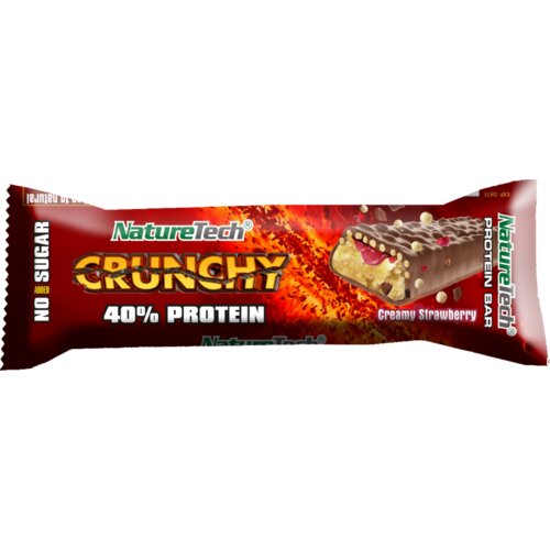 Nike Proteinska pločica sa jagodom CRUNCHY Protein Bar 65g Slike