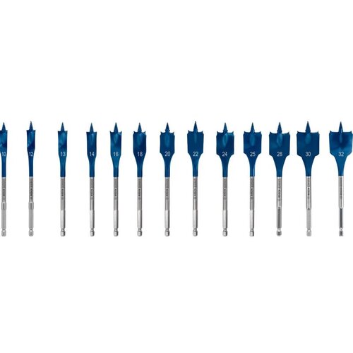 Bosch expert self cut speed 13-delni set pljosnatih burgija 10 / 12 / 13 / 14 / 16 / 18 / 20 / 22 / 24 / 25 / 28 / 30 / 32 x 152mm, 2608900336 Cene