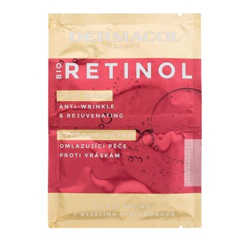 Dermacol Bio Retinol Face Mask intenzivna maska protiv bora 2x8 ml za ženske Cijene