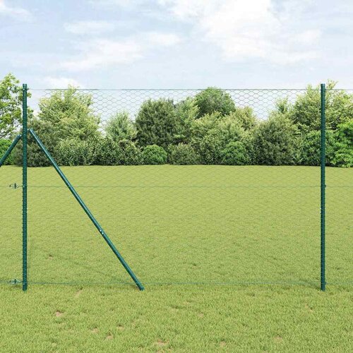  Heksagonalna ograda 1,5 x 50 m PVC Zelena Slike