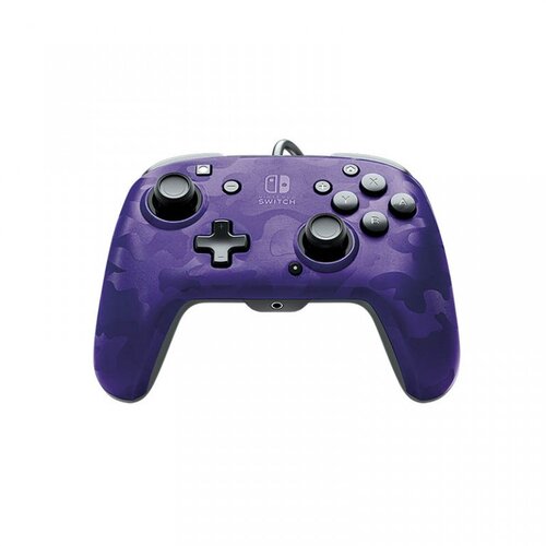 Olimp Sport Nintendo Switch Faceoff Deluxe Controller Audio Camo Purple Cene