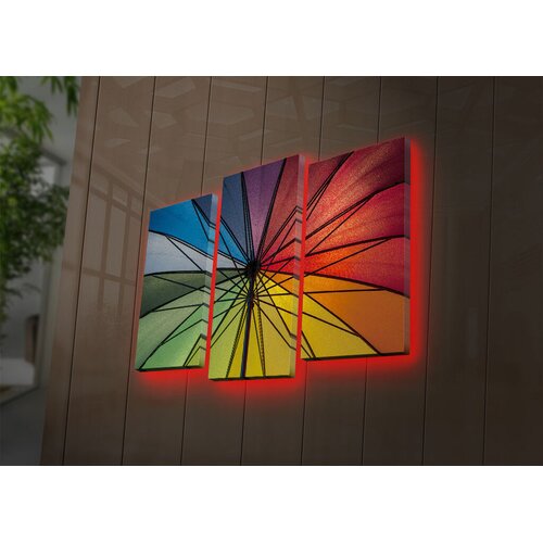 Wallity Set slika sa LED rasvjetom 3PATDACT-10, 3 dijela Cijene