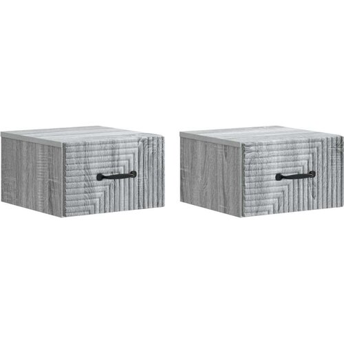  Stenski nočni omarici 2 pcs Siva Sonoma 34,5 x 33 x 20 cm, (5000209777) Cene
