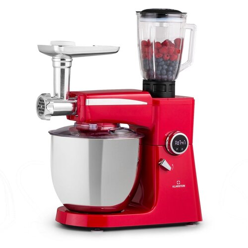 Klarstein Kuhinjski procesor Renato Rosso 3 u 1 2000 W, Crvena Slike