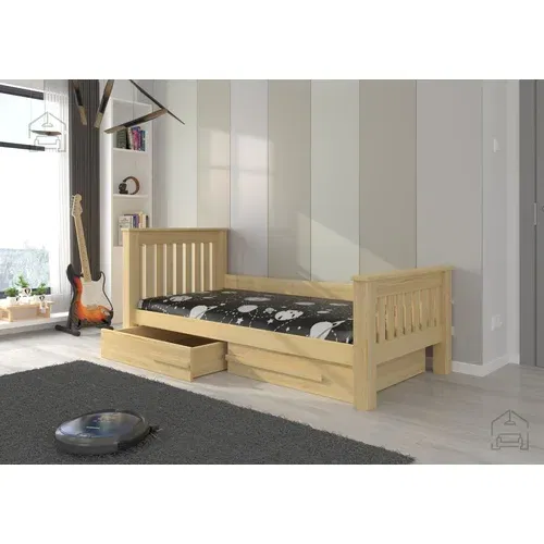 ADRK Furniture Otroška postelja Carmel - 90x200 cm - bor