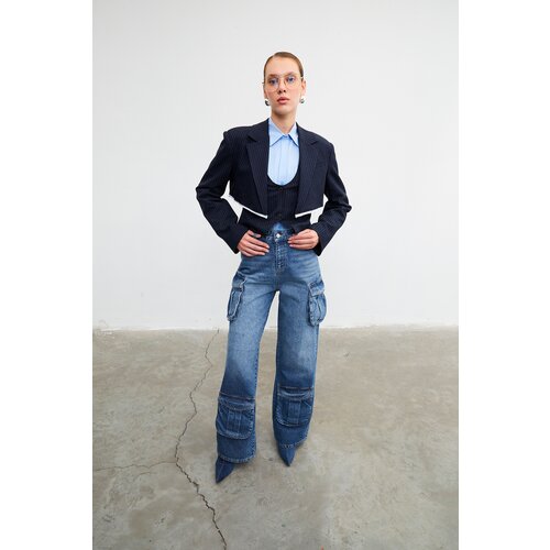 VATKALI High waist cargo jeans - Premium collection Slike