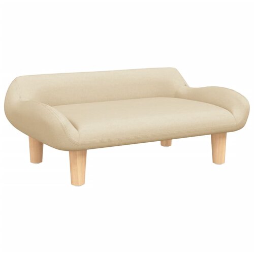 Maison Chic Otro&amp;scaron;ki kavč - Otro&amp;scaron;ki divan - Otro&amp;scaron;ki sedež krem 70x40x24 cm blago, (21729662) Slike
