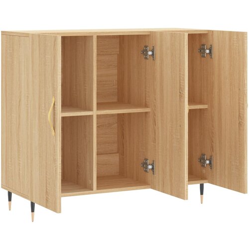  Komoda boja hrasta sonome 90x34x80 cm od konstruiranog drva Slike