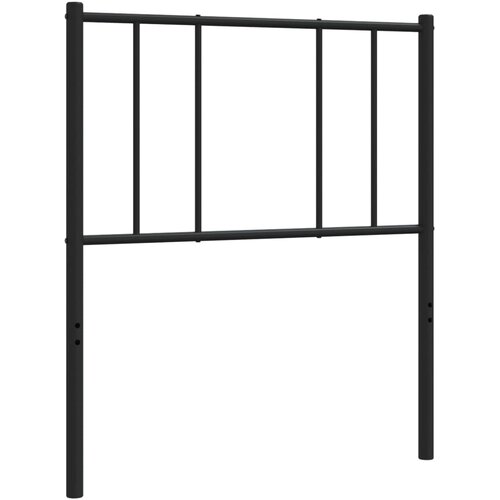 Metalno zamjensko uzglavlje crno 80 cm Slike