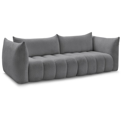 Bobochic Paris Siva sofa od boucl&amp;eacute; tkanine 286 cm Azra &amp;ndash; Slike