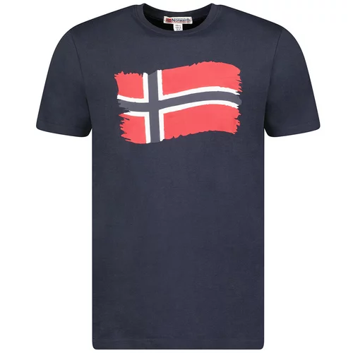 Geographical Norway Majice s kratkimi rokavi SX1078HGN-NAVY Modra