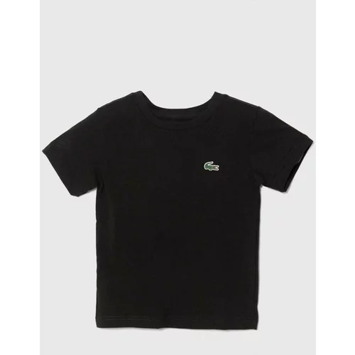 Lacoste Dječja majica kratkih rukava boja: crna, bez uzorka