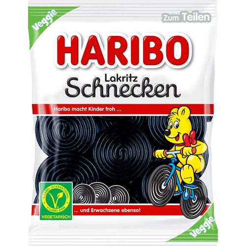 Haribo Lakric polžki - 175 g Slike