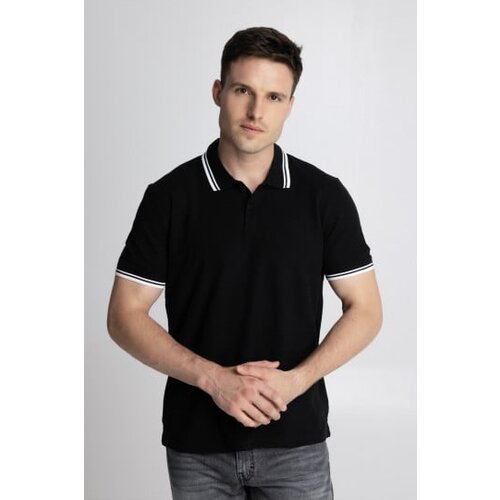 Legendww muska crna polo majica sa kontrastnim prugama Cene