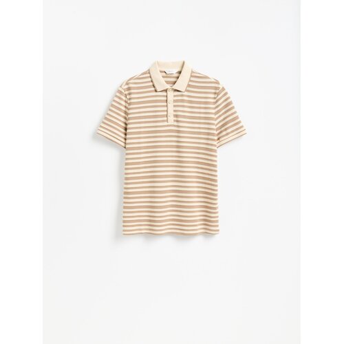 Reserved Pamučna polo majica regular fit - &amp;scaron;aren Slike