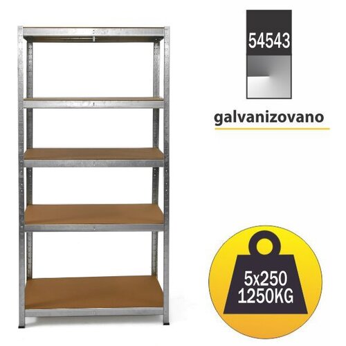 SmartStorage polica metal medijapan 180x100x40cm 5x175kg Slike