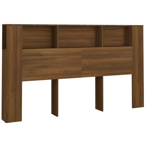 Maison Chic vzglavna omarica - nočna omarica - posteljna omarica rjavi hrast 180x18,5x104,5 cm, (21706008) Slike