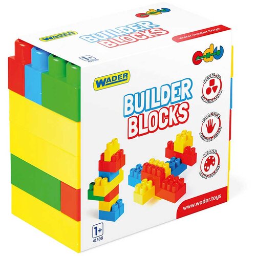 Wader Builder Blocks set &amp;scaron;arenih građevnih kocaka 45 komada - Slike